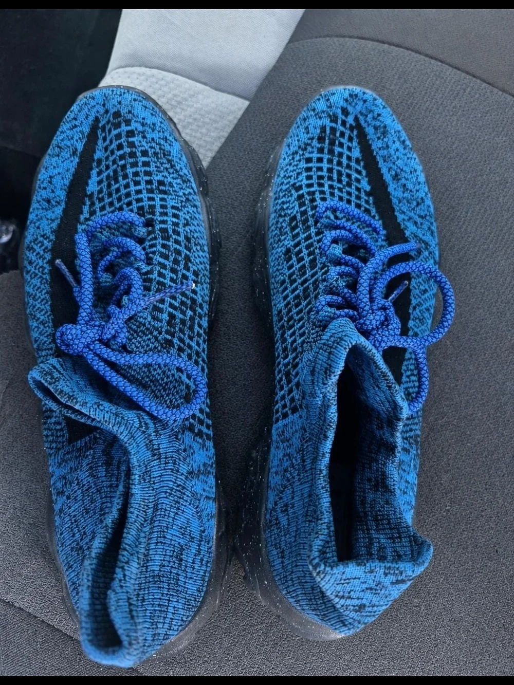 Men's Knit Running Sneakers - Blue